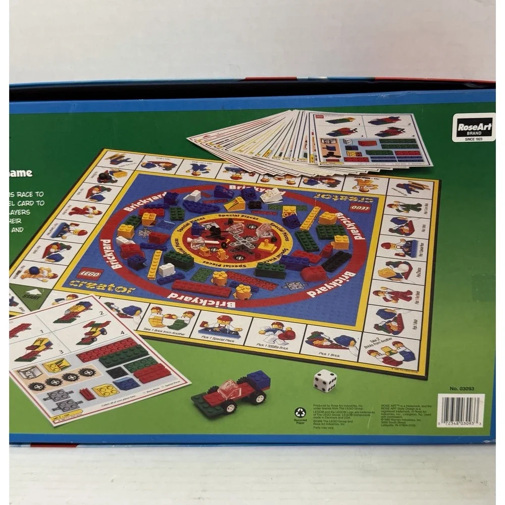 Vintage LEGO CREATOR The Race To Build It Board Game 100% Complete Set